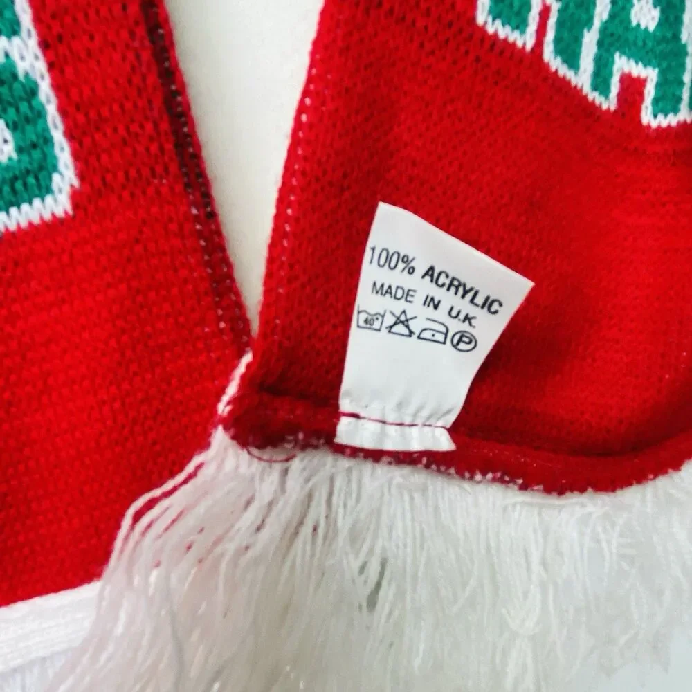 CYMRU Wales Flag Scarf Neck Wrap Red Dragon Land of My Fathers Accessory Rugby